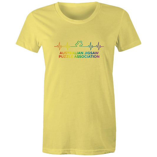 Heartbeat Pride - AS Colour - Women's Maple Tee (XL, 2XL, Many Colours)